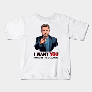 I Want You to Fight the Shadows - President - Funny Sci-Fi Kids T-Shirt